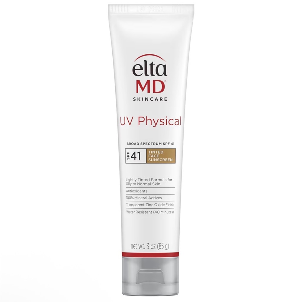 EltaMD UV Physical Tinted Sunscreen for Face, 100% Mineral Active Sunscreen New